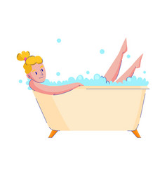 Hygiene Bathing Woman Composition