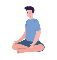 Male Athlete In Lotus Position