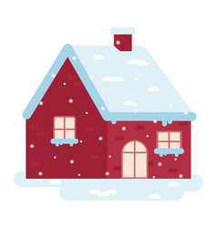 Red Winter Cozy House