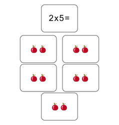 Multiplication Table Of 2 Maths Card