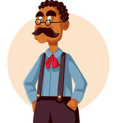 Senior Man Of African Ethnicity Character Design