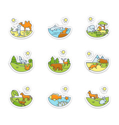 Biodiversity Stickers Icons