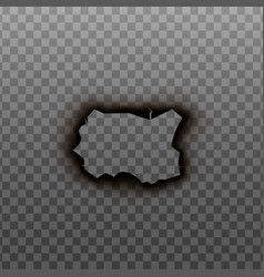 Ripped And Burnt Paper Hole Texture Isolated