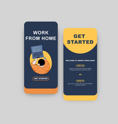 Work From Home Mobile App Design