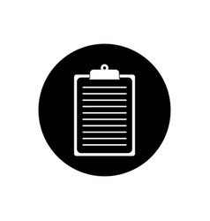 Document Clipboard Button Icon Editable Eps