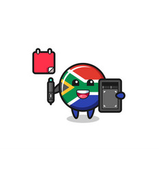 South Africa Mascot As A Graphic Designer