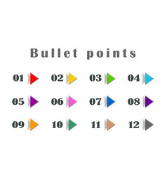 Bullet Points Colors