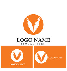 Carrot Logo Icon Design Template