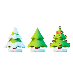 Christmas Tree With Golden Balls 3d Rendering