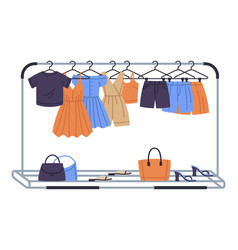 Fashion Clothes Rack Hanging On Hanger