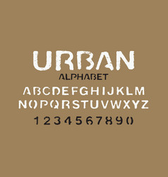 Font Urban Stencil