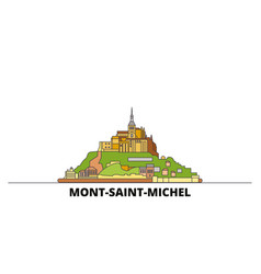 France Mont Saint Michel And Its Bay Flat