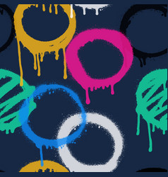 Graffiti Spray Paint Seamless Pattern