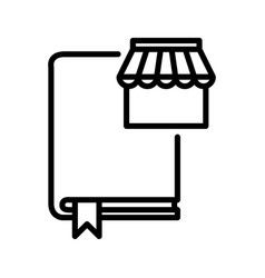 Store Book Line Logo Icon Image