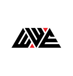 Wwe Triangle Letter Logo Design