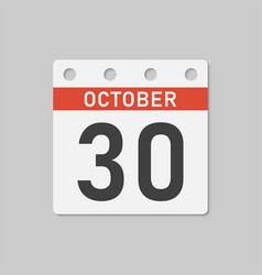 Icon Page Calendar Day - 30 October