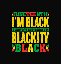 Juneteenth Im Black T Shirt Design