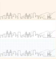 Tucson Hand Drawn Skyline