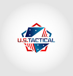 Us America Pentagon Tactical Logo Design Symbol