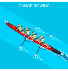 Canoe Without Coxswain Four 2016 Summer Games 3d