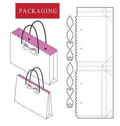 Bag Packaging Template For Wearing Royalty Free Vector Image