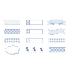 Collection Set Of The Cute Blue Masking Tape