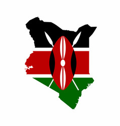 Kenya Flag National Africa Emblem Map Icon