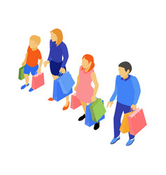 Isometric Family Shopping