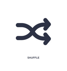 Shuffle Icon On White Background Simple Element