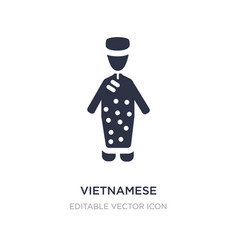 Vietnamese Icon On White Background Simple