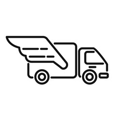 Fast Truck Delivery Icon Outline Service