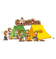 Outdoor Camping With Scout Kids