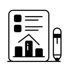 Bar Chart On Document Showing Design Of Data