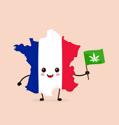 Cute Funny Smiling Happy France Map