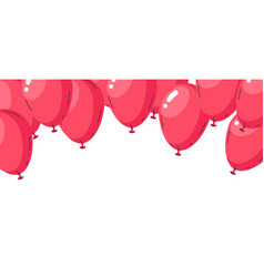 Red Balloons Background Birthday Party Air