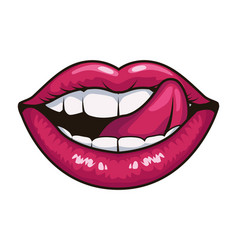 Sexy Mouth Pop Art Style