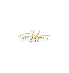 Initial Up Signature Logo Template Hand Drawn