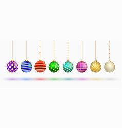 Pack Of 3d Xmas Bauble Icons For Christmas Design