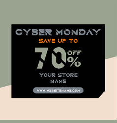 Big Cyber Monday Sale Poster Flyer Design