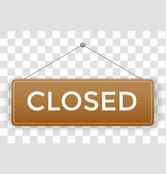 Closed Signboard Icon Announcement Banner