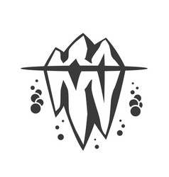 Iceberg Glyph Icon