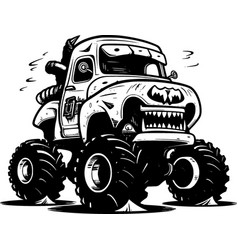 Monster Truck - Black And White