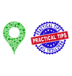 Bicolor Practical Tips Textured Seal Stamp