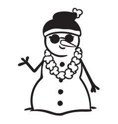 Snowman Cool Tropics Stroke