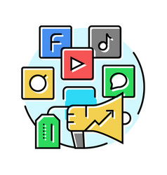 Social Media Tools Color Icon