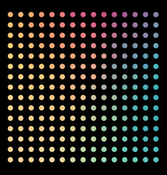 Colorful Abstract Dot Geometric On Black