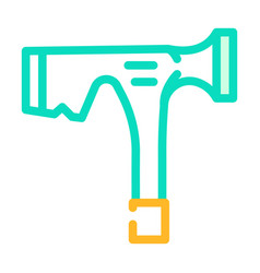 Drywall Hammer Color Icon