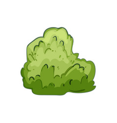 Green Garden Shrub Cartoon