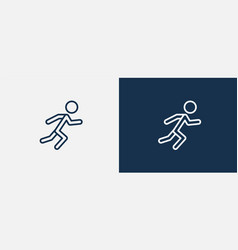 Man Sprinting Icon Outline Man Sprinting Icon