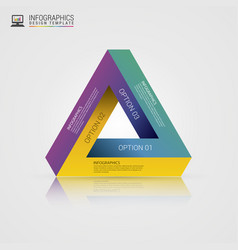 Modern Infinite Triangle Infographics Template